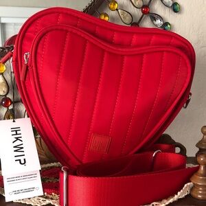 NWT IHKWIP Limited Edition ‘Be My Valentine Heart-Shaped Crossbody Bag
